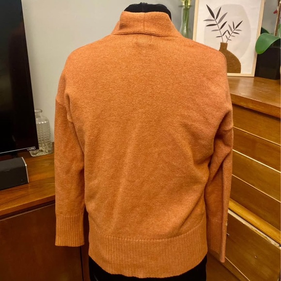 a new day Rust Orange Open Front Cardigan Sweater - Picture 5 of 7